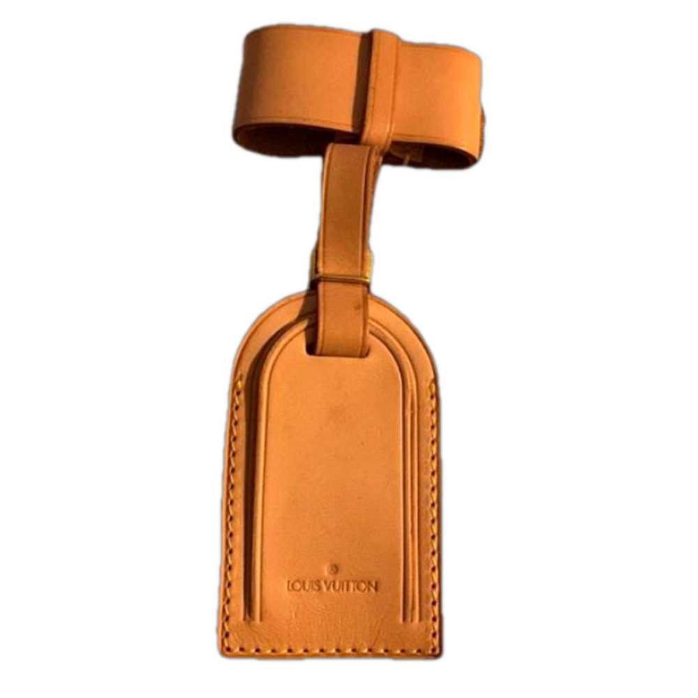 Louis Vuitton name tag vachetta